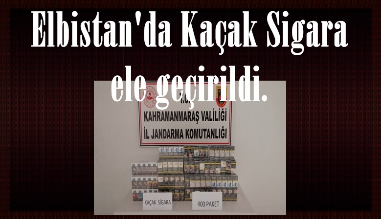 Elbistan’da Kaçak Sigara ele geçirildi.