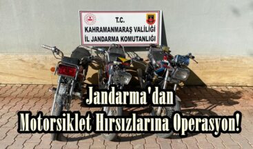 Jandarma’dan Motorsiklet Hırsızlarına Operasyon!