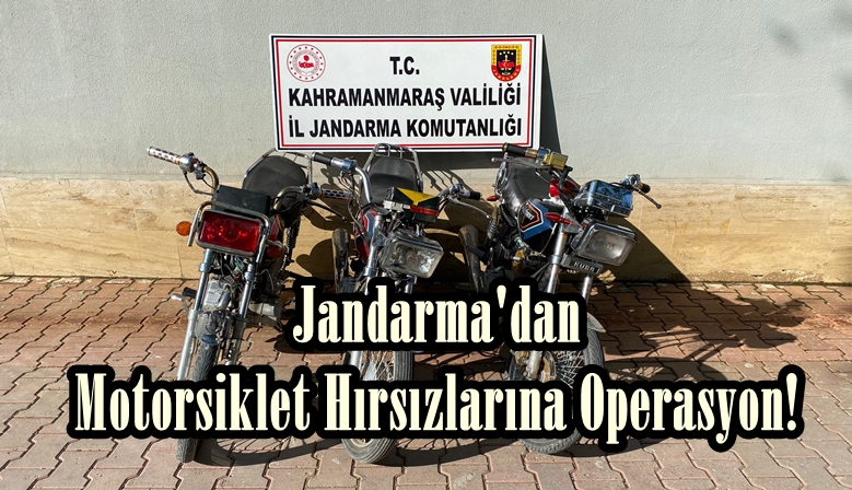 Jandarma’dan Motorsiklet Hırsızlarına Operasyon!