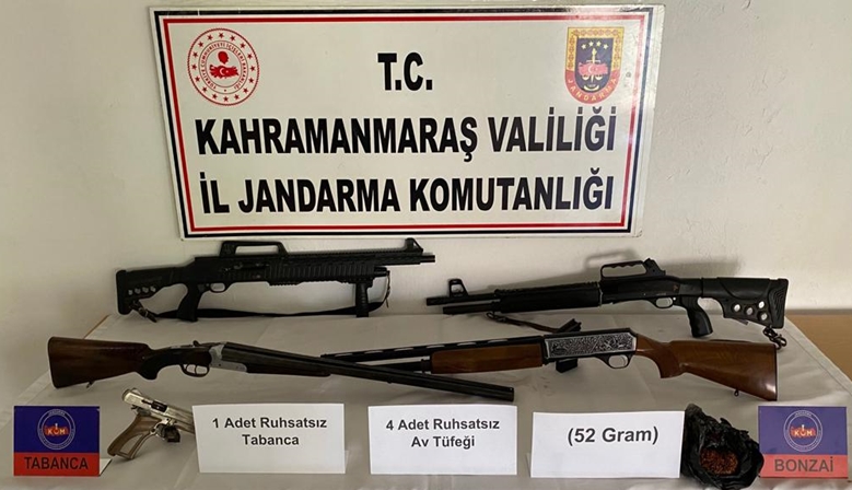 Jandarma’dan Uyuşturucu ve Ruhsatsız Silah Operasyonu.