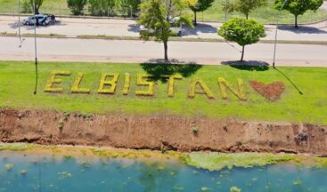 Elbistan çiçeklerle donatılıyor.