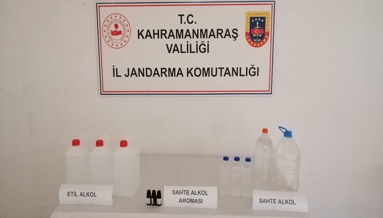 Elbistan’da Sahte Alkol Operasyonu.