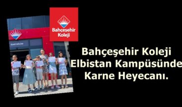 Bahçeşehir Koleji Elbistan Kampüsünde Karne Heyecanı.