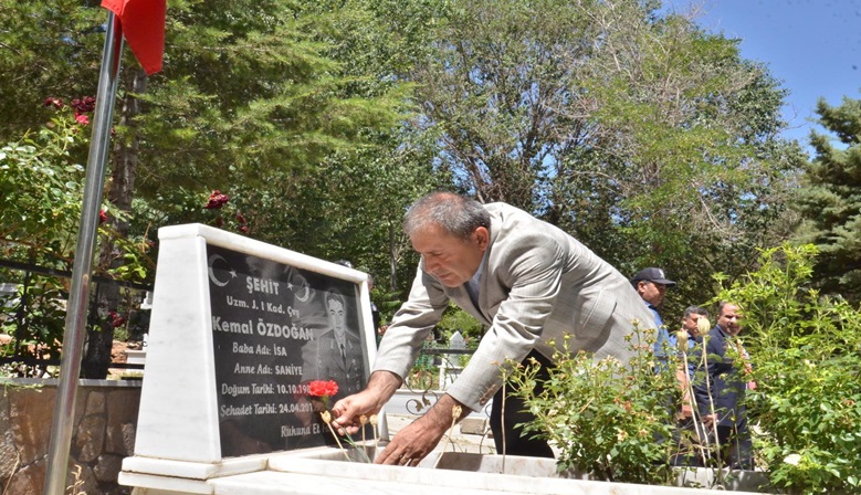 Elbistan’da Şehit kabirleri ziyaret edildi.