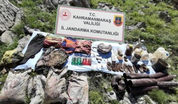 Terör Örgütüne ait malzemeler ele geçirildi.