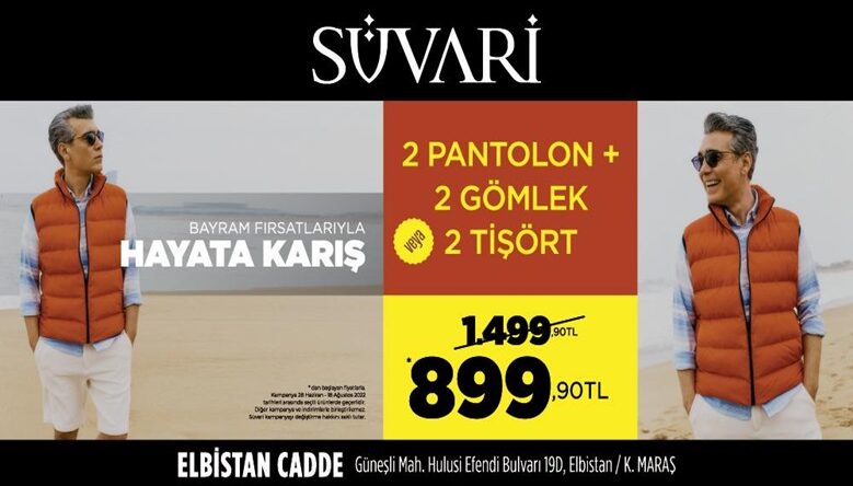 SÜVARİ Elbistan Mağazasında Bayram Kampanyası.