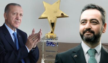 Cumhurbaşkanı Erdoğan’dan Başkan Gürbüz’e ödül.