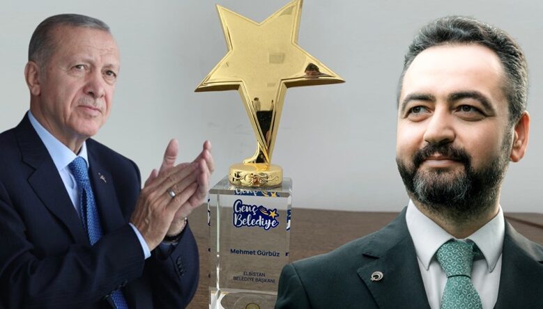 Cumhurbaşkanı Erdoğan’dan Başkan Gürbüz’e ödül.