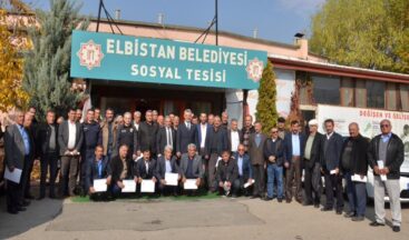 Elbistanlı Muhtarlara Teşekkür Belgesi Takdim Edildi.