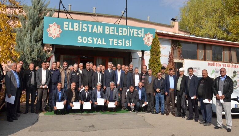 Elbistanlı Muhtarlara Teşekkür Belgesi Takdim Edildi.