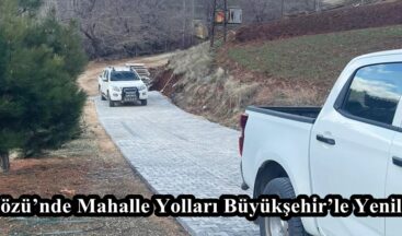Ekinözü’nde Mahalle Yolları Büyükşehir’le Yenileniyor.