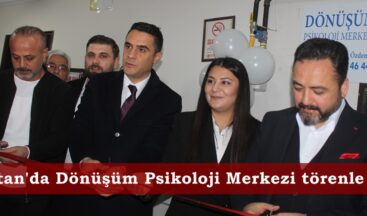 Elbistan’da Dönüşüm Psikoloji Merkezi törenle açıldı.