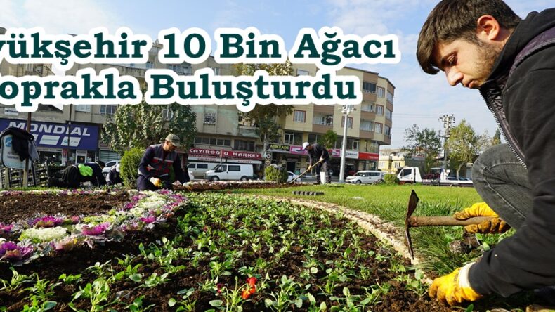 Büyükşehir 10 Bin Ağacı Toprakla Buluşturdu.