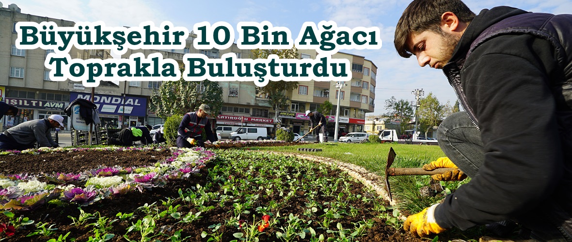 Büyükşehir 10 Bin Ağacı Toprakla Buluşturdu.