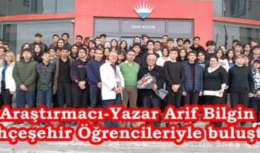 Araştırmacı-Yazar Arif Bilgin Bahçeşehir Öğrencileriyle buluştu.