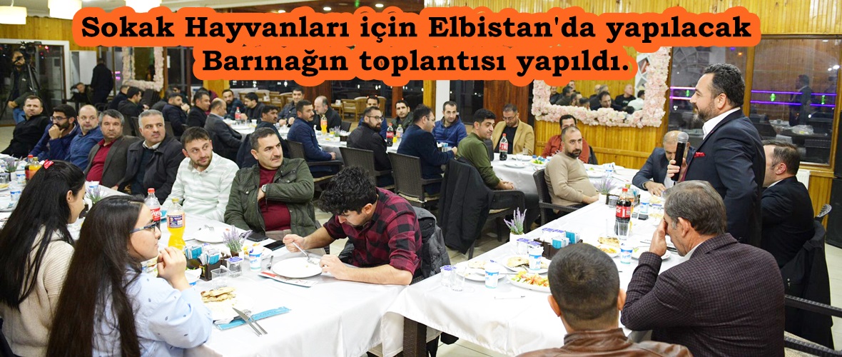 Sokak Hayvanları için Elbistan’da yapılacak Barınağın toplantısı yapıldı.