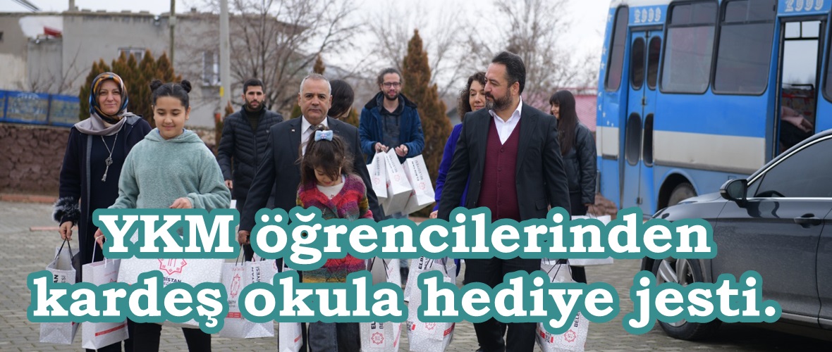 YKM öğrencilerinden kardeş okula hediye jesti.