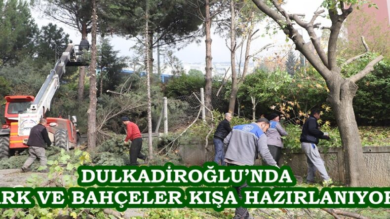 DULKADİROĞLU’NDA PARK VE BAHÇELER KIŞA HAZIRLANIYOR