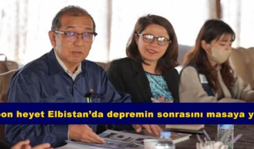 Japon heyet Elbistan’da depremin sonrasını masaya yatırdı.