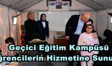 Geçici Eğitim Kampüsü Öğrencilerin Hizmetine Sunuldu.