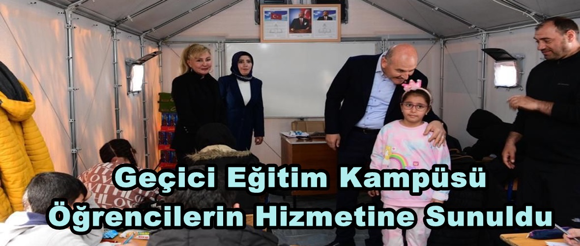 Geçici Eğitim Kampüsü Öğrencilerin Hizmetine Sunuldu.