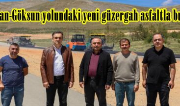 Elbistan-Göksun yolundaki yeni güzergah asfaltla buluştu.