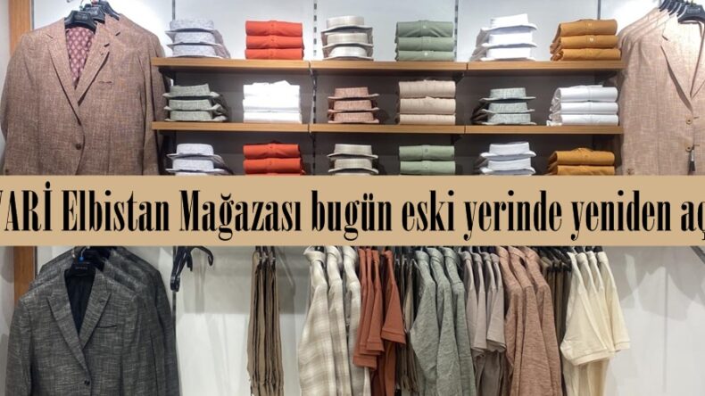 SÜVARİ Elbistan Mağazası bugün eski yerinde yeniden açıldı.