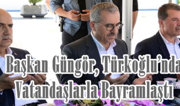 Başkan Güngör, Türkoğlu’nda Vatandaşlarla Bayramlaştı.