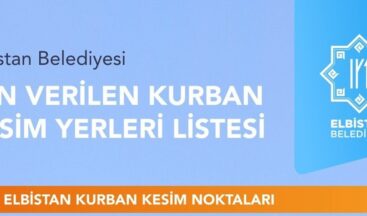 Elbistan’da Kurban kesim alanları belli oldu.