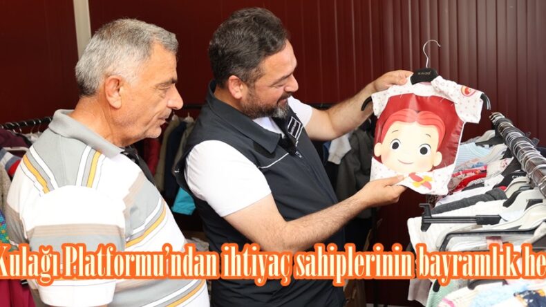 Can Kulağı Platformu’ndan ihtiyaç sahiplerinin bayramlık hediyesi.