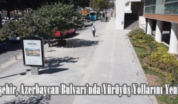 Büyükşehir, Azerbaycan Bulvarı’nda Yürüyüş Yollarını Yeniliyor.
