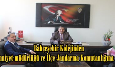 Bahçeşehir Kolejinden ilçe Emniyet müdürlüğü ve İlçe Jandarma Komutanlığına ziyaret.