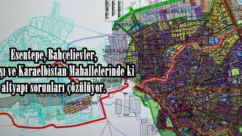 Esentepe, Bahçelievler, Tepebaşı ve Karaelbistan Mahallelerinde ki altyapı sorunları çözülüyor.