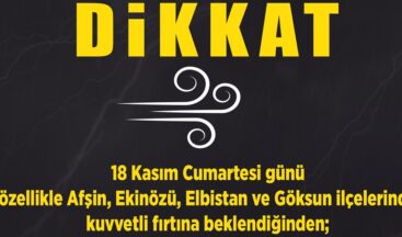Büyükşehir’den Kuvvetli Fırtına Uyarısı!