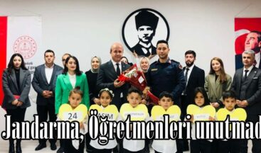 Jandarma, Öğretmenleri unutmadı.