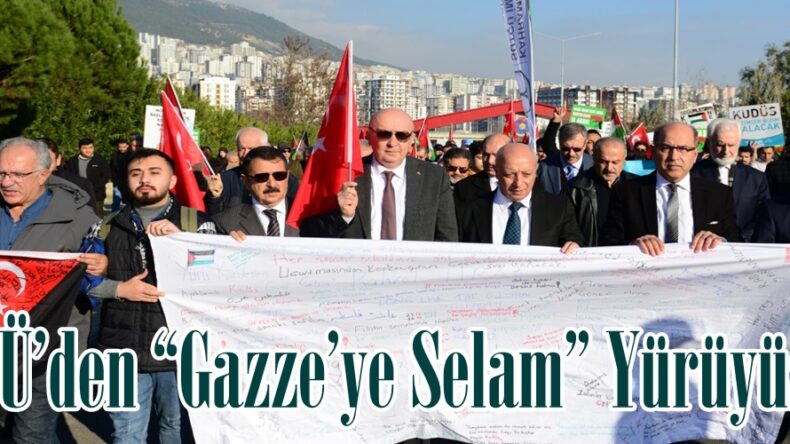 KSÜ’den “Gazze’ye Selam” Yürüyüşü.