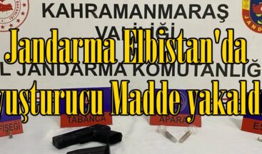 Jandarma Elbistan’da Uyuşturucu Madde yakaldı.