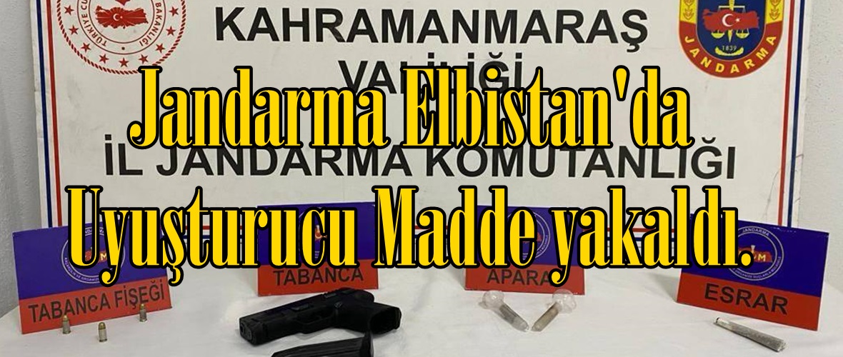 Jandarma Elbistan’da Uyuşturucu Madde yakaldı.