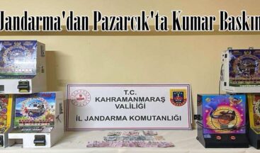 Jandarma’dan Pazarcık’ta Kumar Baskını.