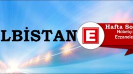 Elbistan’da Hafta Sonu Nöbetçi Eczaneler/07-08 Mart 2026
