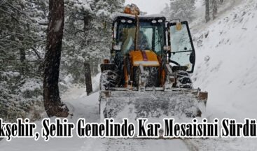 Büyükşehir, Şehir Genelinde Kar Mesaisini Sürdürüyor.