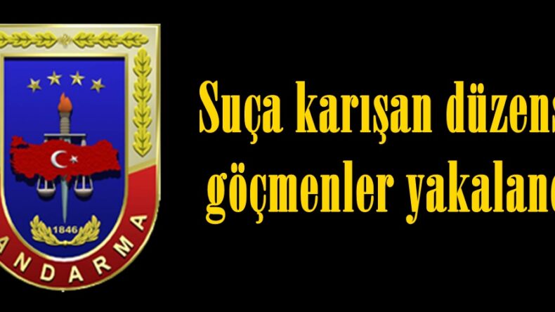 Suça karışan düzensiz göçmenler yakalandı.