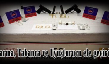 Jandarma, Tabanca ve Uyuşturucu ele geçirdi.