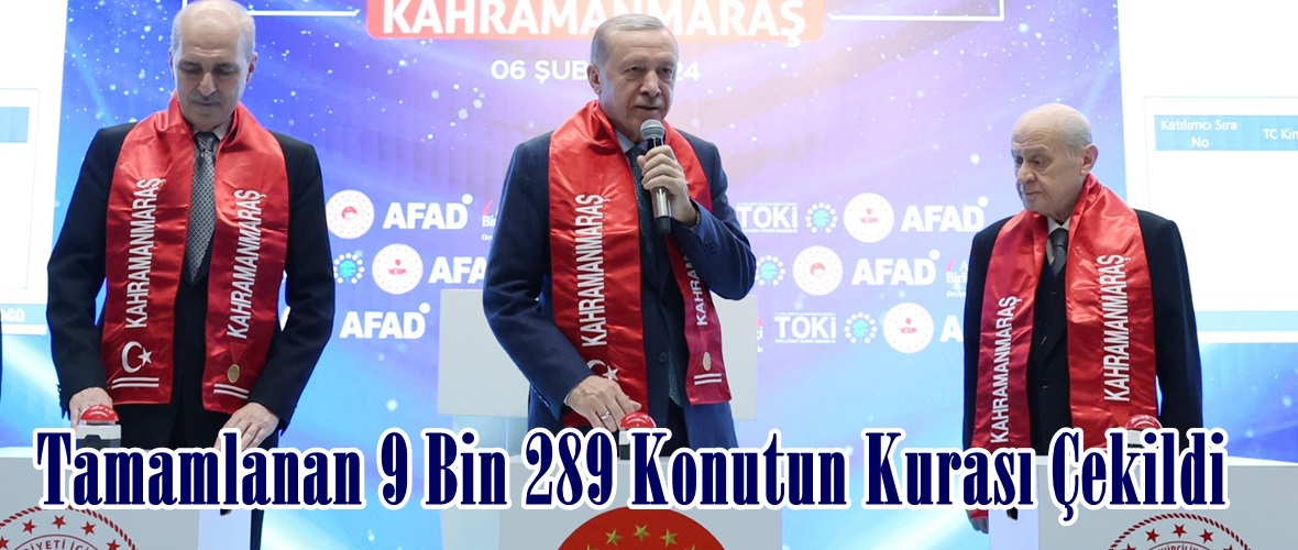 Tamamlanan 9 Bin 289 Konutun Kurası Çekildi.