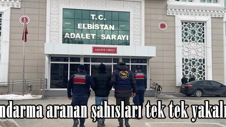 Jandarma aranan şahısları tek tek yakalıyor.