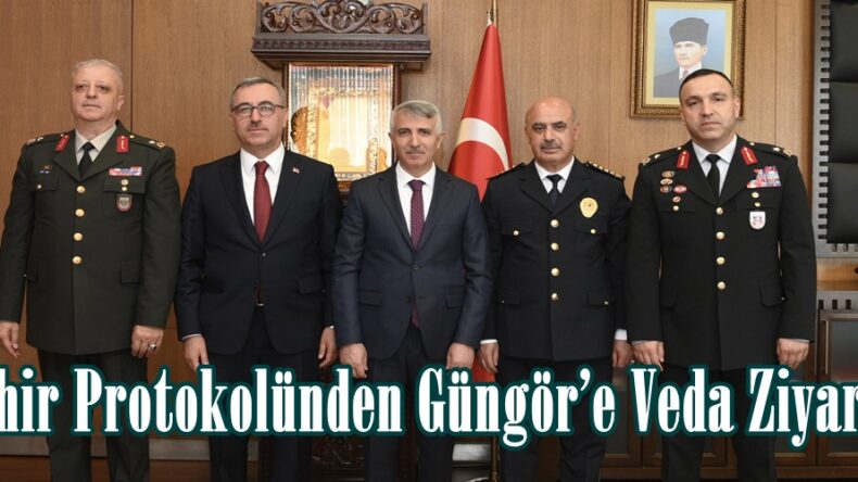 Şehir Protokolünden Güngör’e Veda Ziyareti.