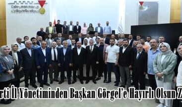 AK Parti İl Yönetiminden Başkan Görgel’e Hayırlı Olsun Ziyareti