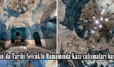 Elbistan’da Tarihi Selçuklu Hamamında Kazı çalışmaları başladı.