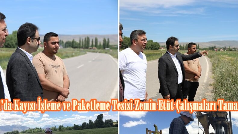 Elbistan’da Kayısı İşleme ve Paketleme Tesisi Zemin Etüt Çalışmaları Tamamlandı.