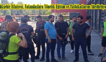 Büyükşehir İtfaiyesi, Vatandaşlara Yönelik Eğitim ve Tatbikatlarını Sürdürüyor.